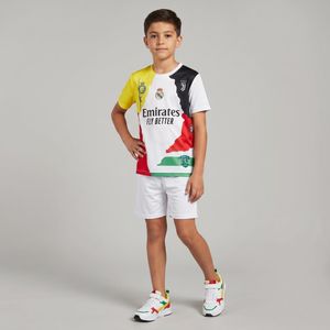 ست تی‌شرت و شلوارک ورزشی پسرانه مدل منتخب رونالدو رنگ سفید  تولید ایران